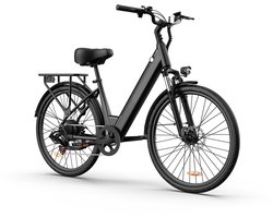 26" Elektrische Fiets - 48V 10.4Ah Uitneembare Accu250W Motor - Actieradius 80-100km - Stadsfiets voor Dames en Heren- Mechanische Schijfremmen - Zwart