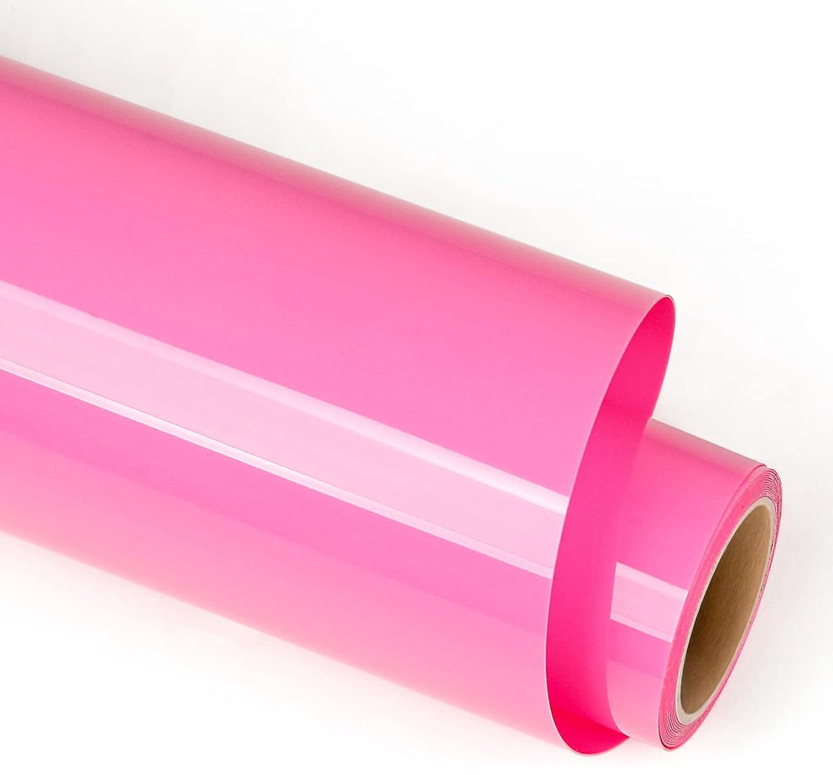 Vinyl Roze plotterfolie textiel, 30,5 cm x 1,8 m flexfolie voor plotteren op textiel voor Cricut en Silhouette Cameo, textiel plotterfolie om op te strijken voor DIY T-shirts en stoffen