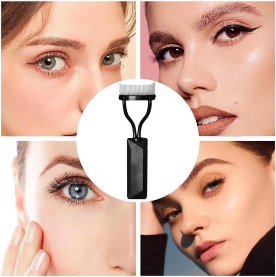 Ogen wimperkam, zwarte mascara-scheider — afbeelding 3