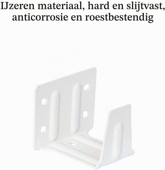 2 stuks middensteunbeugel, wit voor 2 inch hoogprofiel jaloezie hoofdrail, Venetiaanse jaloezie bevestigingen beugel voor houten jaloezieën — afbeelding 5
