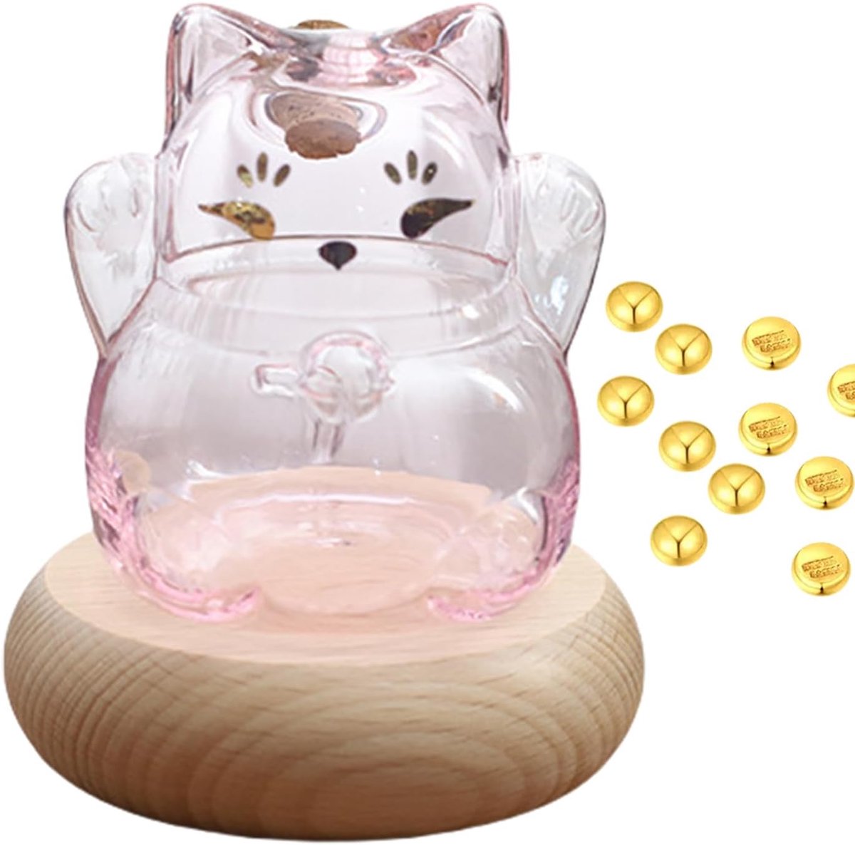 Pot Muntspaarpot Kleine Goudkleurige Bank