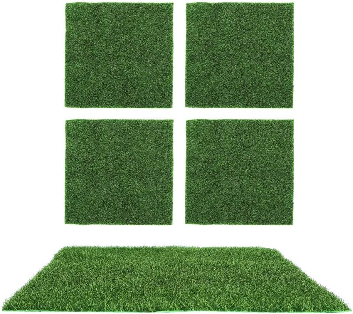 Kunstgras gazon speelgoedhuizen, balkons, huisdierkamers, tuinen, kleuterscholen en stadions DIY miniatuur landschapsdecoratie 30x30cm