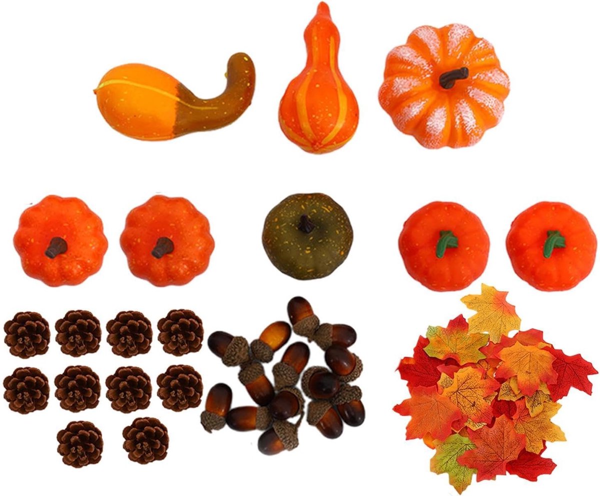 Herfstdecoratie voor thuis, kunsttafeldecoraties voor