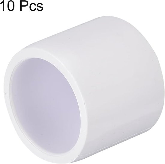 10 Stuks 1/2 Inch PVC Buiskap Fittingen, PVC Eindkappen voor DIY Projecten, Tuinondersteuning en Opslagstructuren — afbeelding 2