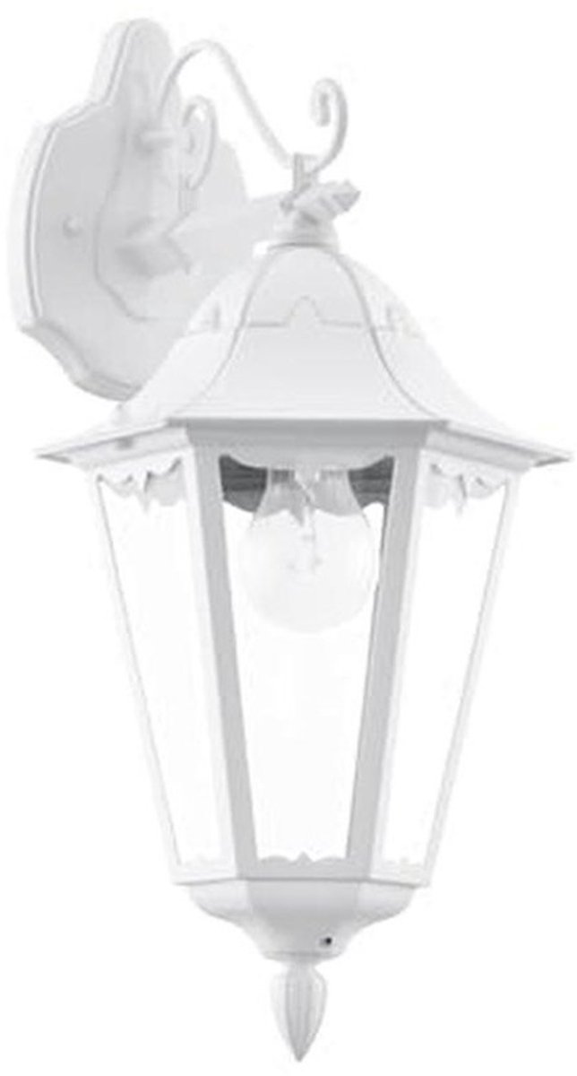 Buitenwandlamp met bewegingsmelder, E27-fitting, spatwaterdicht IP44, wit