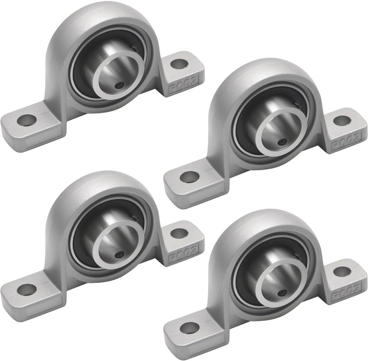 4 stuks verticale staande lagers, 15 mm binnendiameter, ideaal voor 3D-printers, CNC-machines, transportsystemen, robotarmen en kleine industriële installaties (kp0002 15 mm)