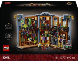 LEGO Icons Boekensteun: Boekhandel Bouwpakket voor Volwassenen en Woondecoratie 11379 Image