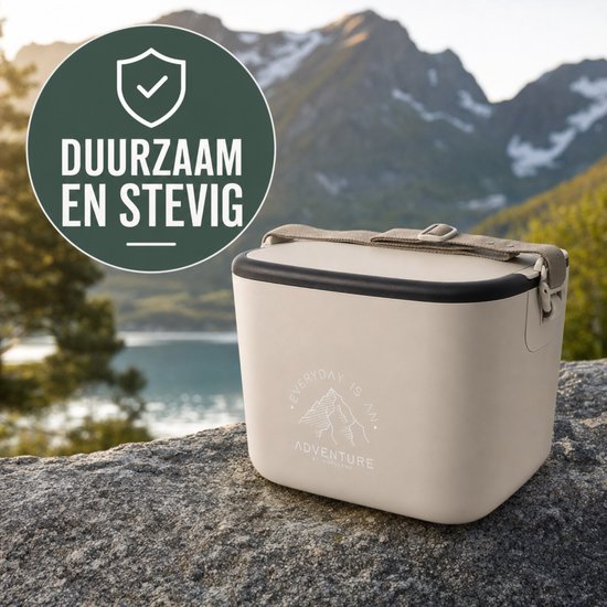 NORLÄNDER Adventure Koelbox Taupe 14L - Compacte Draagbare Isolatie Koelbox voor Picknick, Werk en Outdoor van Merkloos — afbeelding 3
