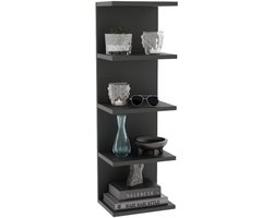 Omgoods - wandplank-boekenkast met 5 planken