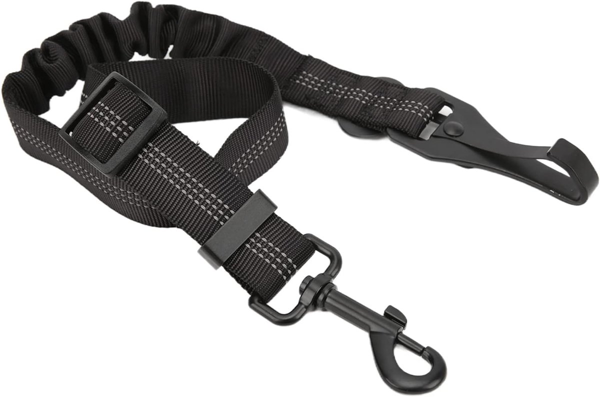 Hondengordel voor Auto, Verstelbare Flexibele Hondenauto Zitgordel Bevestiging Hond Zitgebied Dog Car Harness Car Leash Recraint System Hondenvoertuig Accessoire voor Dagelijks Gebruik Reizen