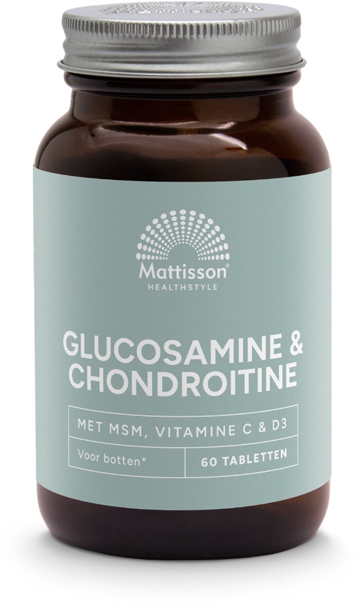 Bol.com Mattisson - Glucosamine Chondroïtine met MSM, Vitamine C & D3 - Supplement - 60 Tabletten aanbieding
