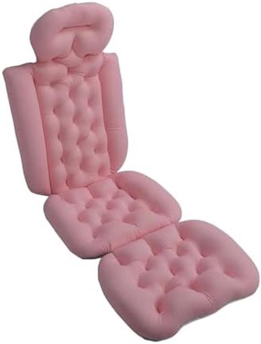 Luxe volledig lichaamsbadkussen - antislip en wasbaar - 132 cm