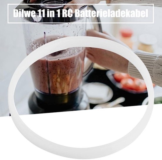 Witte rubberen afdichtring van 10 cm voor juicer en mixer; reserveafdichting met geoptimaliseerde taaiheid, eenvoudig te installeren. — afbeelding 2