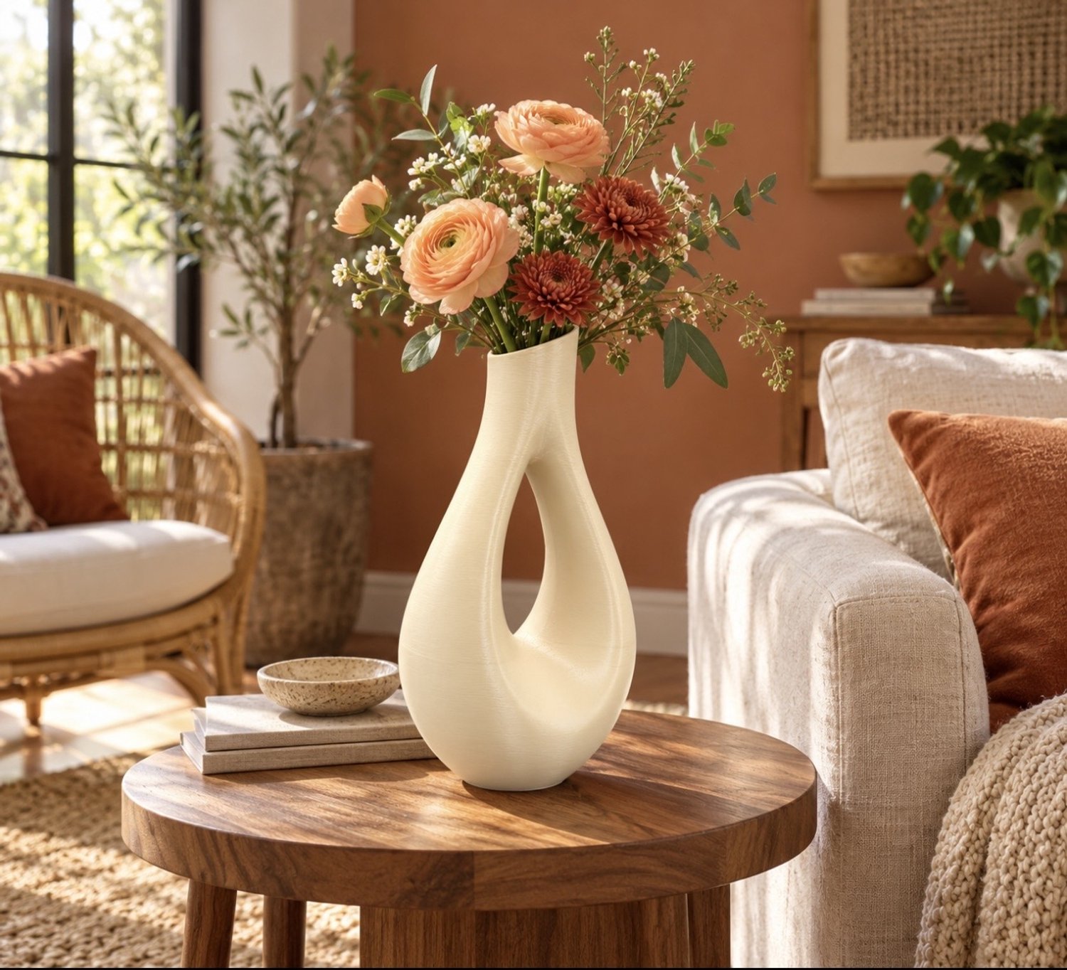 Vaasje by Iris Vaas Deco 26 cm Bone white