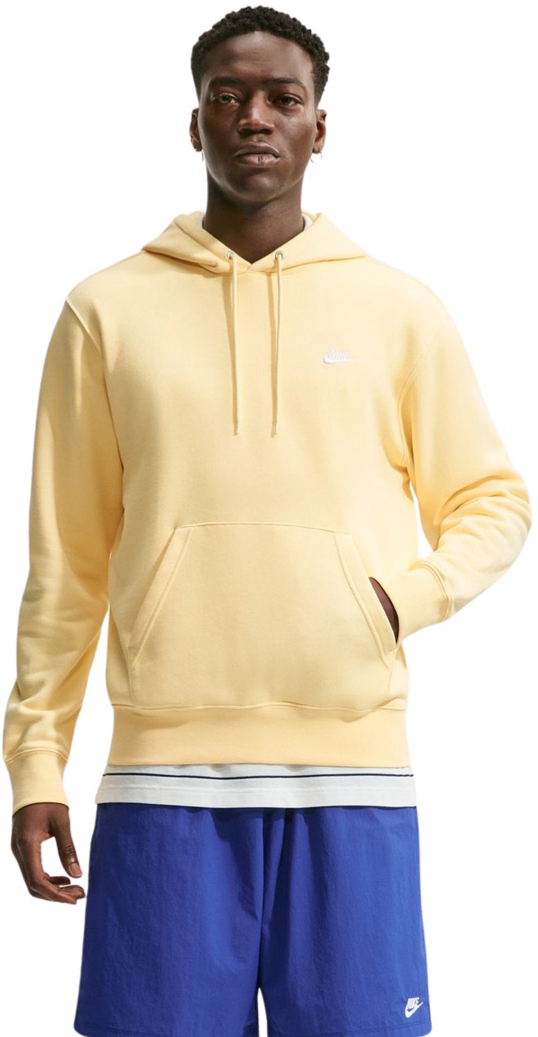 Nike Club Fleece Hoodie Heren Geel