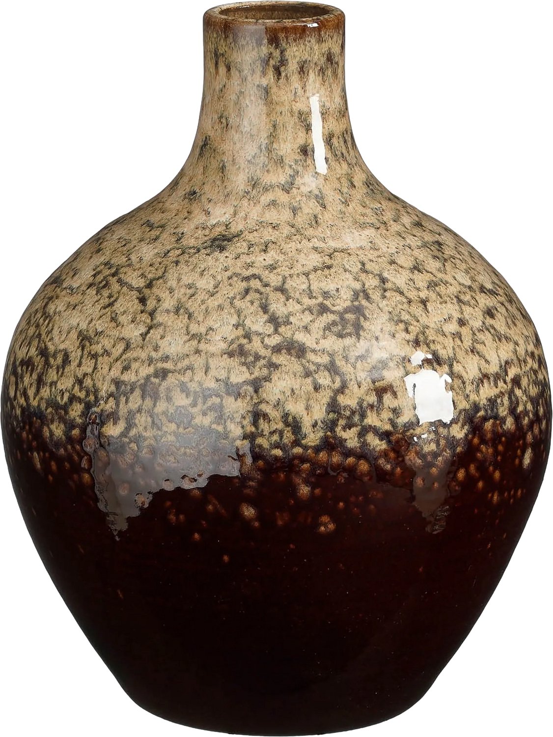 Goossens Vaas Amalia - bruin - keramiek - 28 x 35 x 28 keramiek bruin