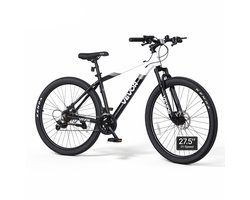 VEVOR Mountainbike voor Dames en Heren, 27,5 inch, 21 Versnellingen, Ideaal voor Volwassenen, Frame van Aluminiumlegering, met Verende Voorvork, Draagvermogen van 120 Kg, Bel, Reflectoren en Bevestigingspunt voor Verlichting