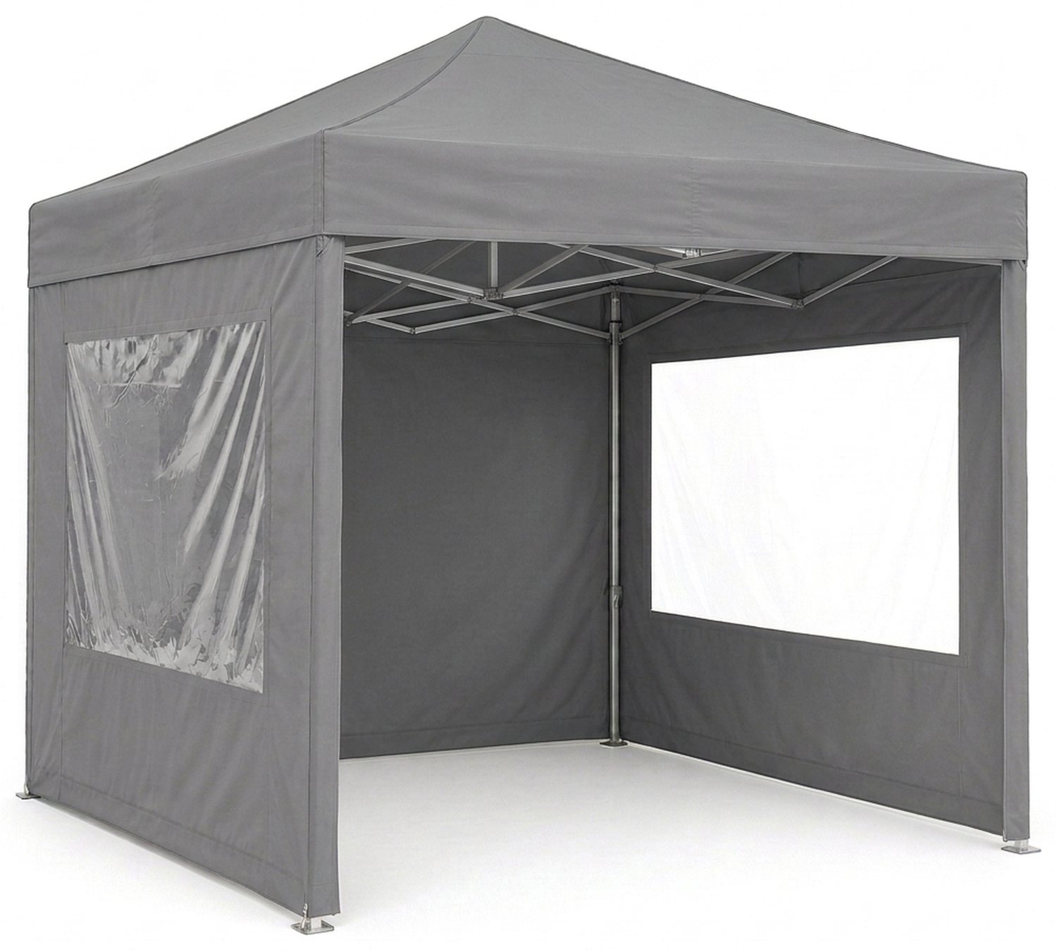 Professional 50 Partytent 3x3 Meter – Grijs – Aluminium Frame 50 mm – Inclusief 4 Zijwanden – Opvouwbare Vouwtent