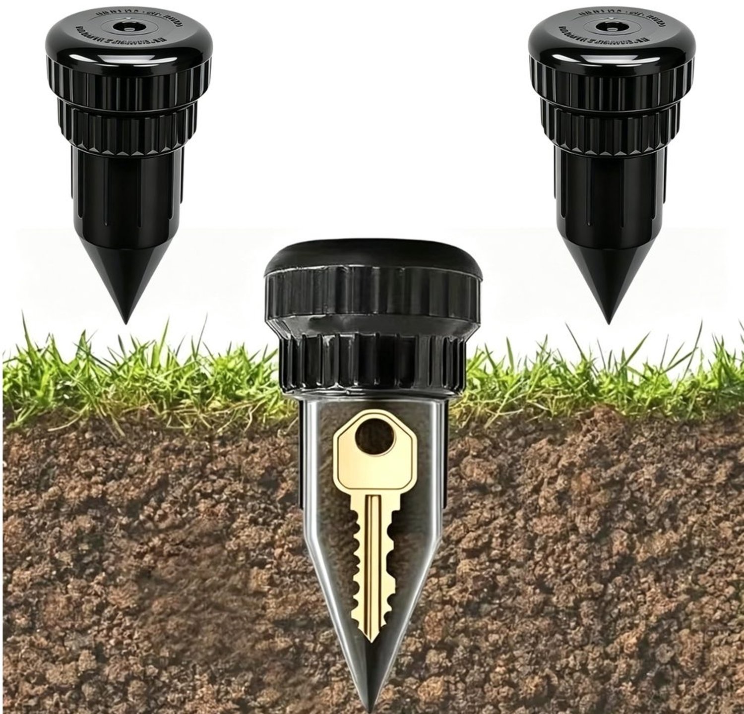 Sleutelverberging Onopvallend - Sleutelkluisje Buiten - Set van 2 - Waterdicht - Robuust - Ideaal voor Tuin/Terras - Sleutelkluis