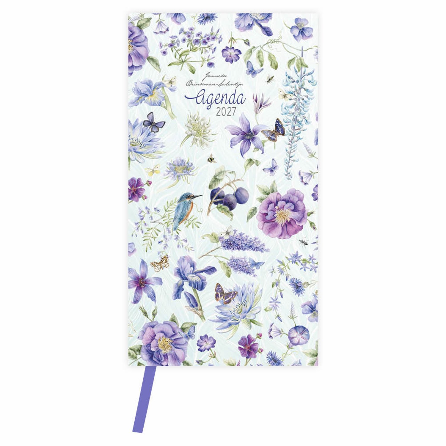Agenda - Blauwe bloemen - Janneke Brinkman - 2027 - 9x17cm
