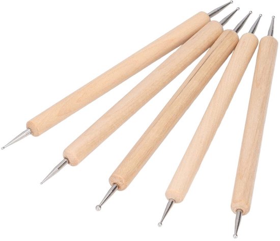 Set van 5 Houten Stylus Pen voor Schilderen en Graveren — afbeelding 2