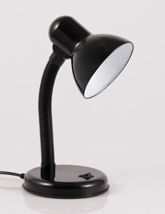 LED lamp - Eenvoudige bureaulamp 1 van staal en kunststof - zwart — afbeelding 2