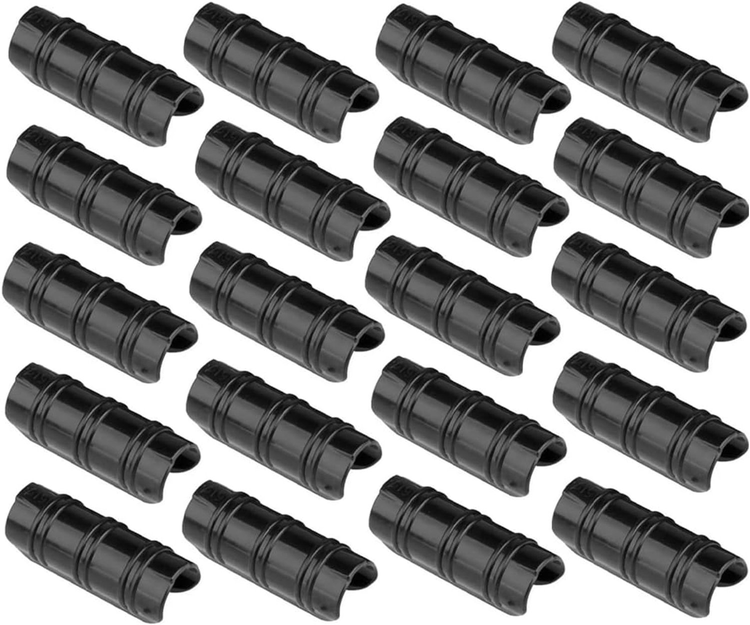 Kasbuisklemmen 20 stuks - 0,70~0,78 inch - kunststoflegering - duurzame foliebevestiging - m-winkel