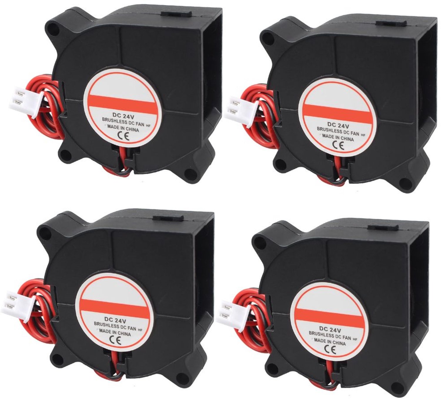 4pcs 3D Printer Fan DC 24V 4020 Brushless Koelventilator - 40x40x20mm voor Makerbot en Ender 3
