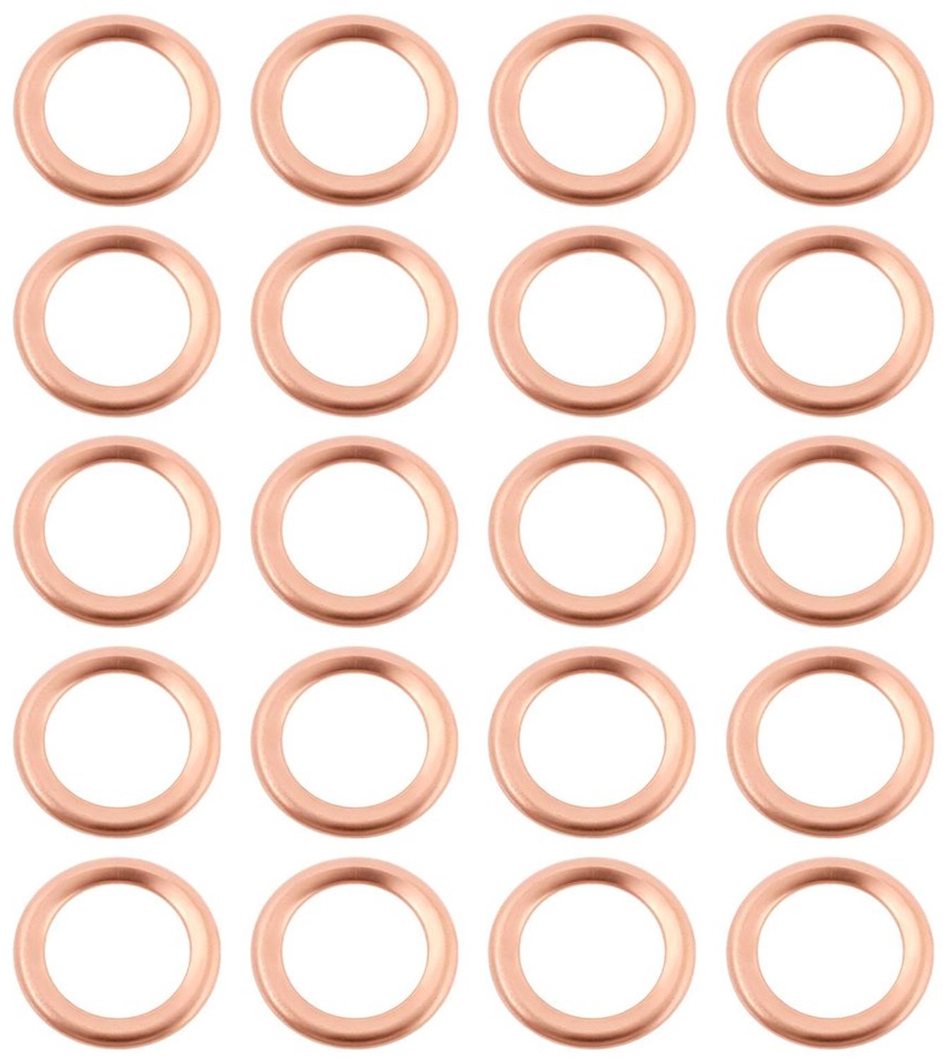 Olie-aftapplugpakkingen 20 stuks - Koperen Afdichtingsringen - Dichtingsringen Sanitair - Lekpreventie - Duurzaam - 12x18x2mm