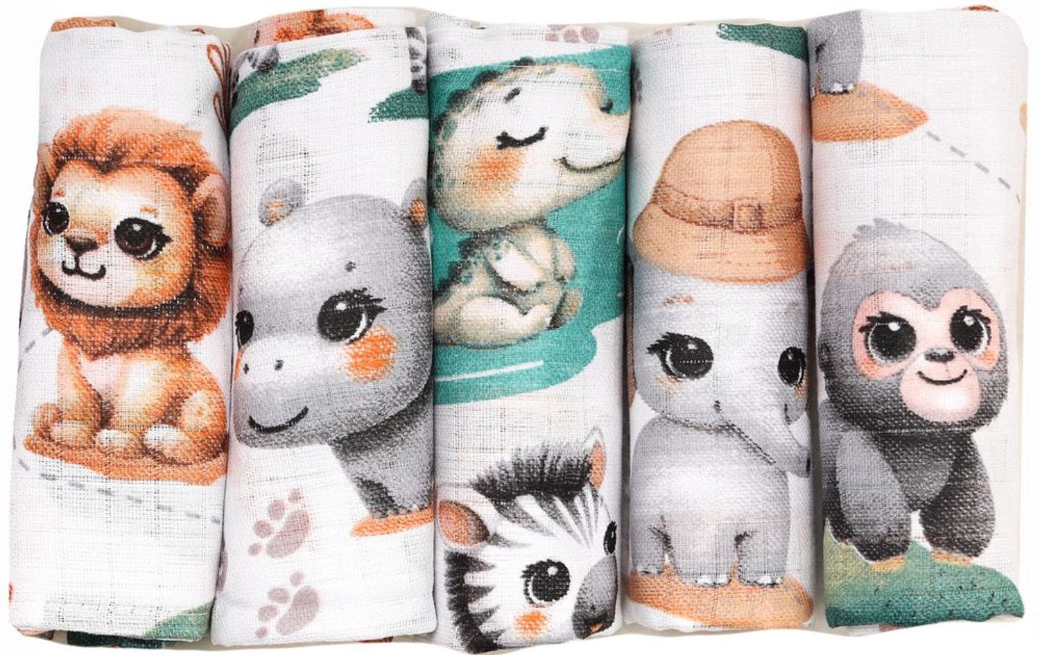 Babydoekjes - Set van 5 Stuks van 100% Katoen - 70 x 80 cm