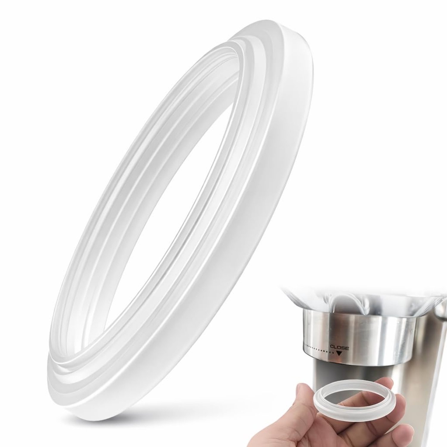 Siliconen Stoomring voor Espresso Machines, Warmtebestendig en Duurzaam