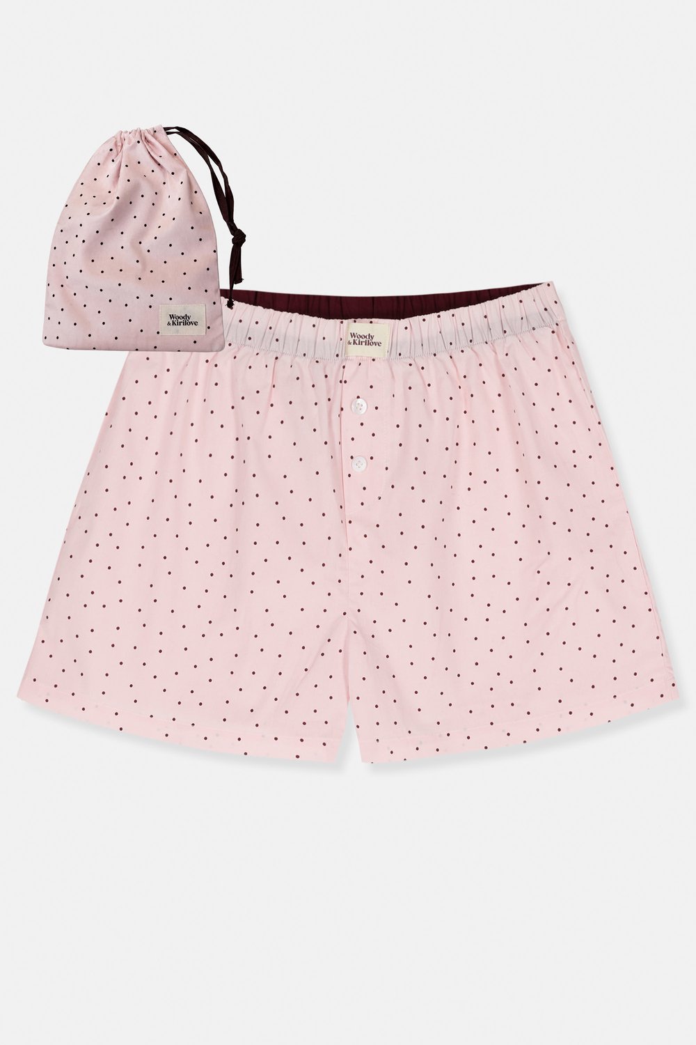 Woody x Kirilov Dames Slaapshort - roze