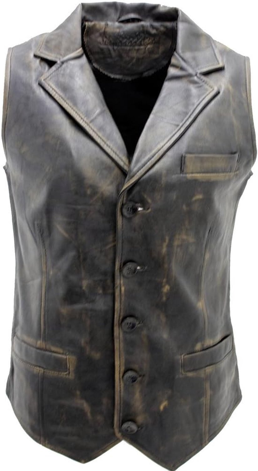 Lederen vest