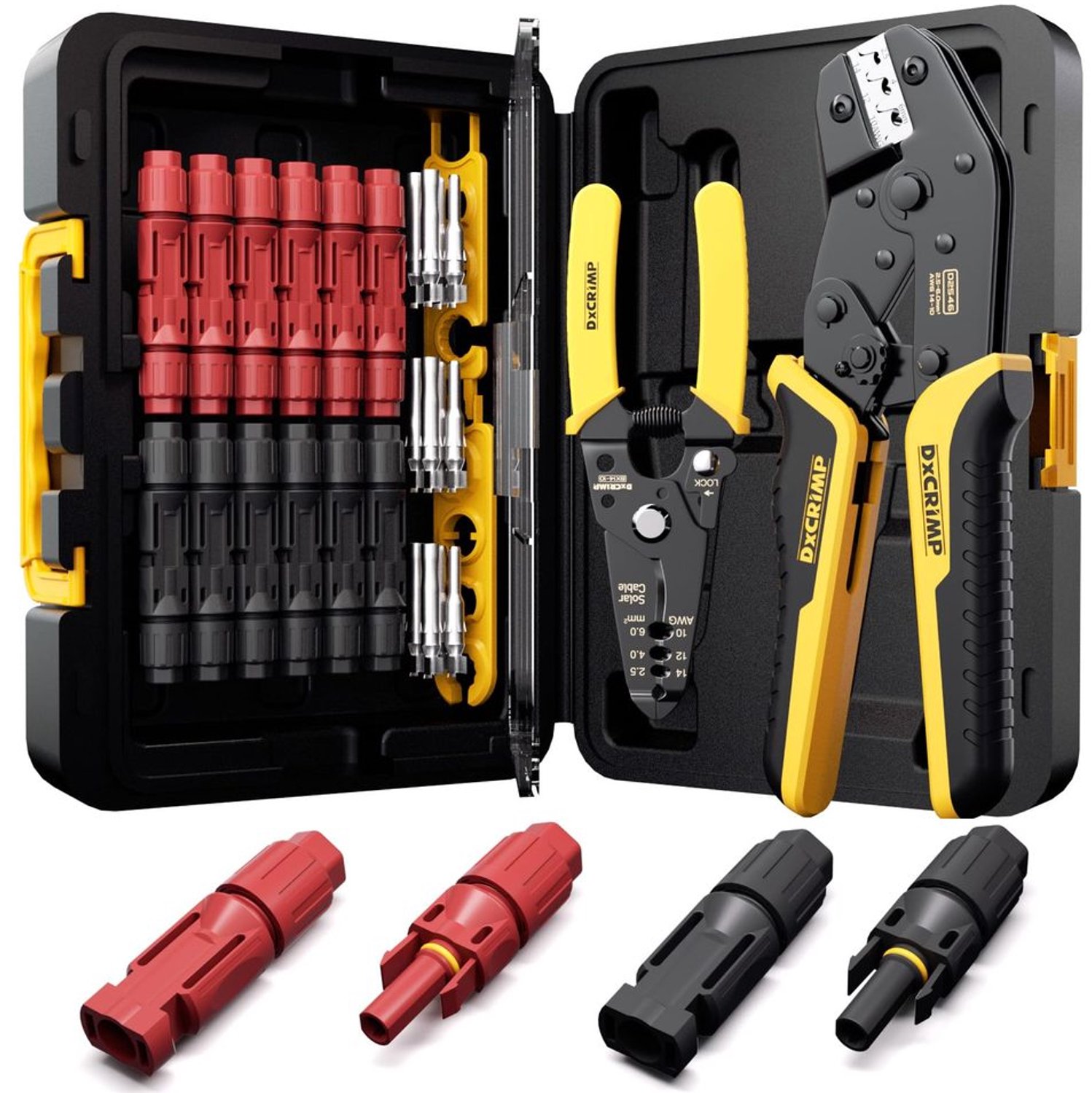 Crimp Tool Set voor Zonnepaneel Kabelverbindingen