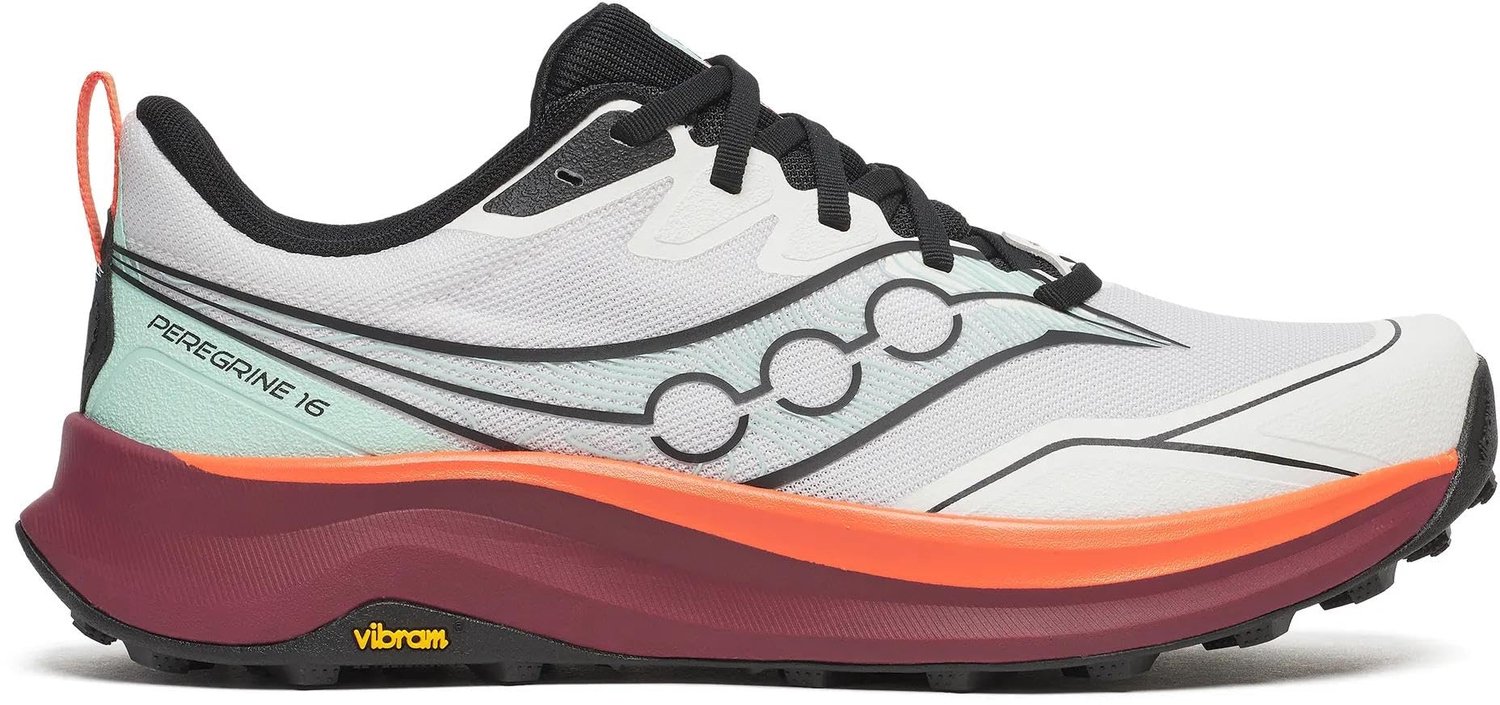 Saucony Peregrine 16 Trail Hardloopschoenen /Karmozijnrood Wit