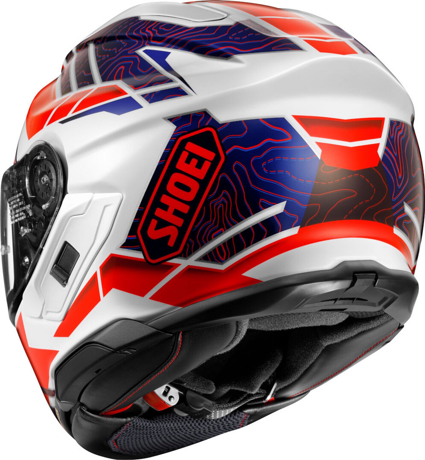 Shoei GT-Air 3 Hike Wit Rood Blauw Integraalhelm - Maat S - Helm – foto 2