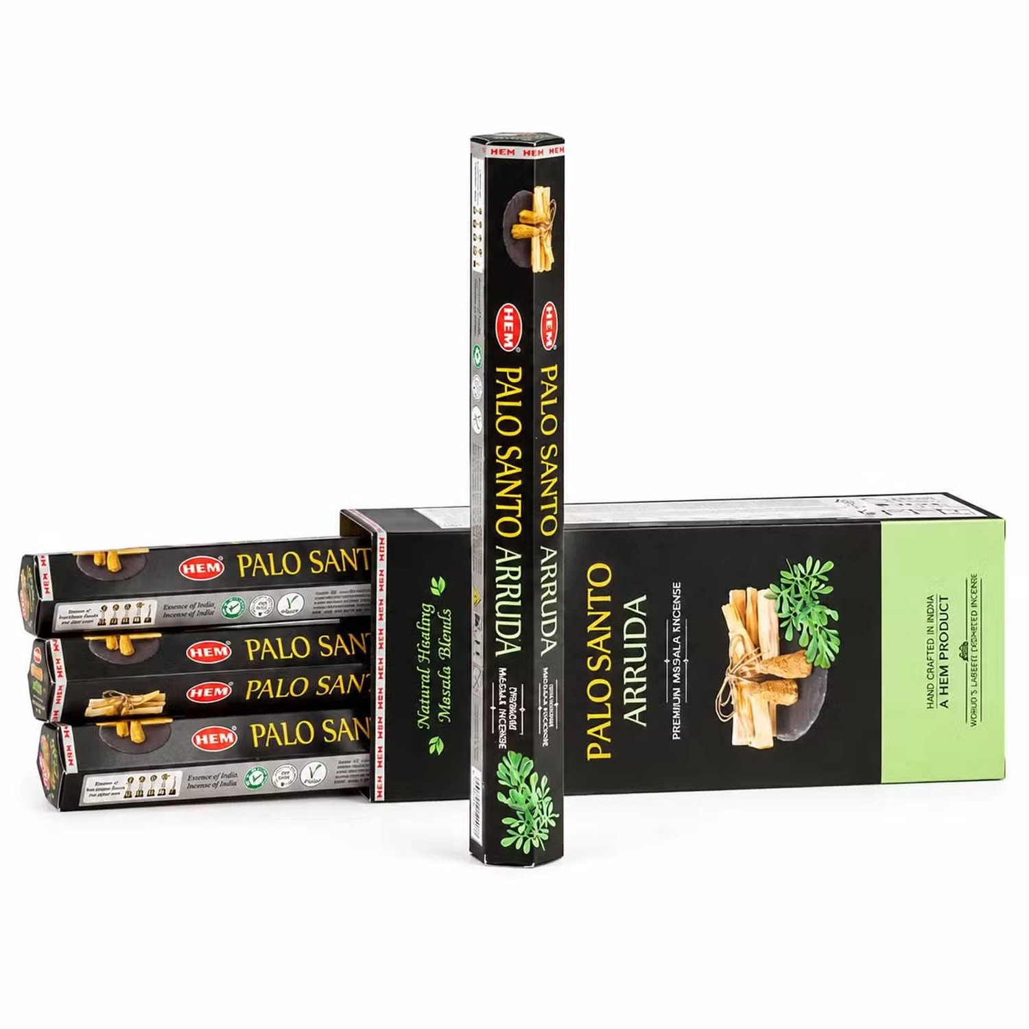 BERK HEM Hexagonale Wierook – Palo Santo Masala – Arruda Zwart