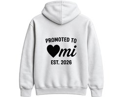 Omi Hoodie – PROMOTED TO OMI – Cadeau voor Nieuwe Oma – Unisex Hoodie voor Dames & Heren – Leuk Cadeau voor Babyshower