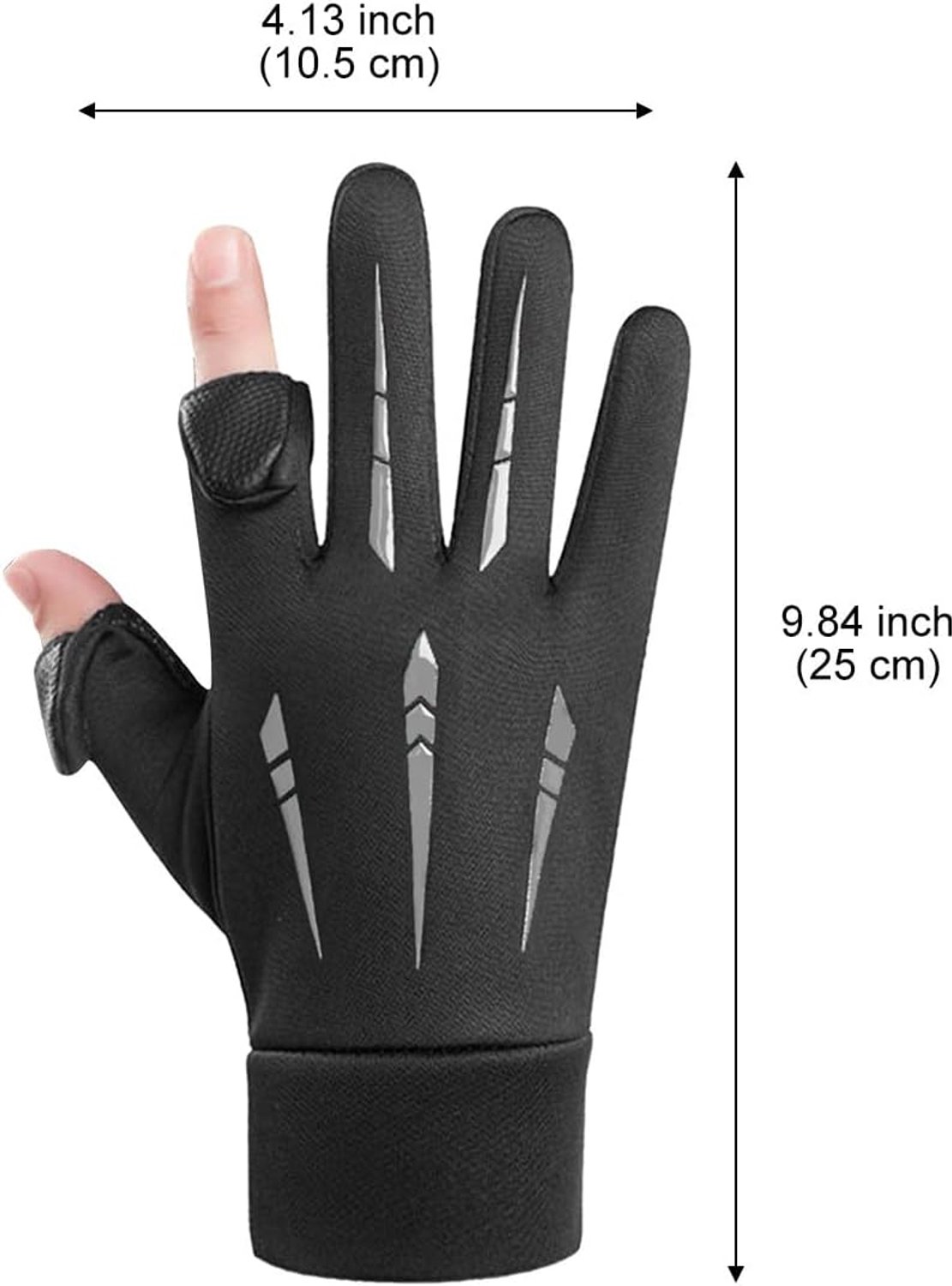 Outdoor Fiets Handschoenen - Winter Thermische Handschoenen - Winddichte Motorhandschoenen Waterdicht, Touchscreen Compatibel, Antislip Handschoenen Unisex - Lengte 23cm -Zwart – foto 7