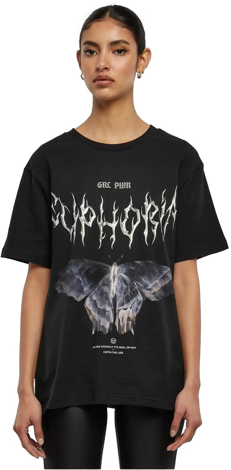 T-shirt dames Miss Tee Euphoria Zwart
