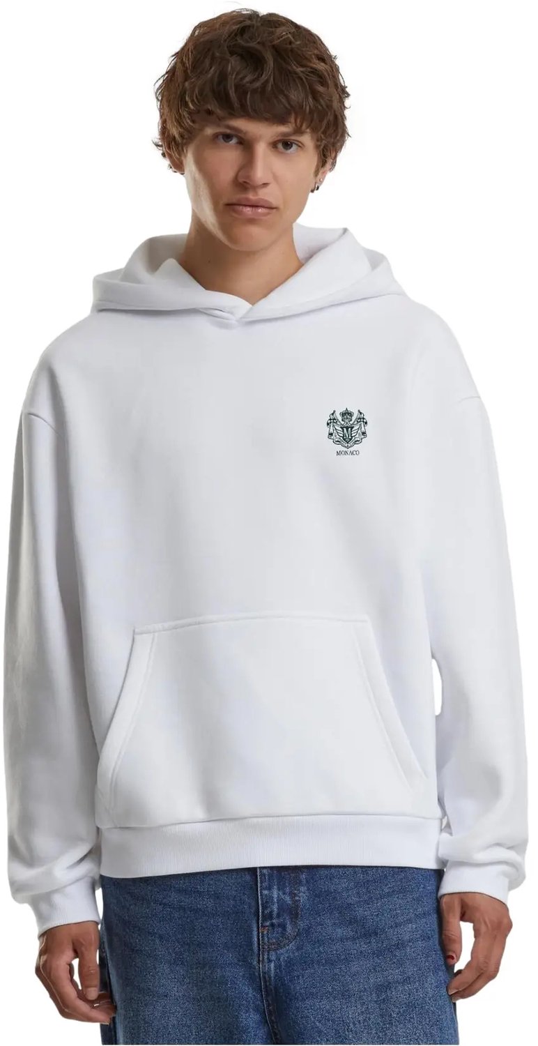 Hoodie Mister Tee Motor Culture Monako Racing Club Wit