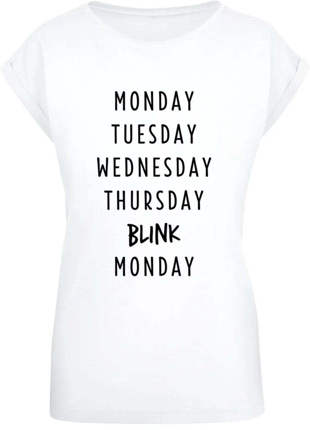 T-shirt dames Mister Tee Blink Wit