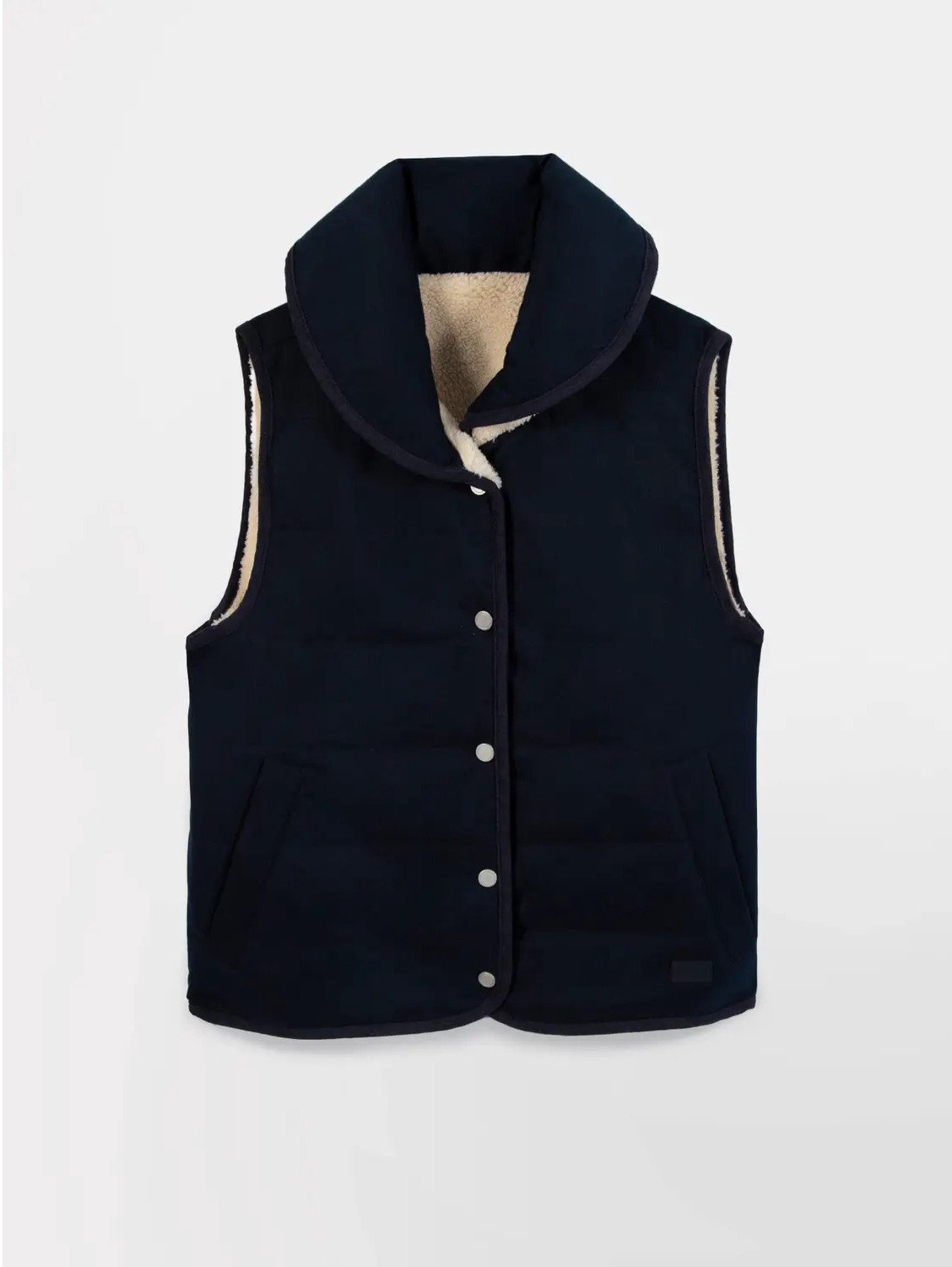 Mouwloos damesjack TBS Tammy Blauw