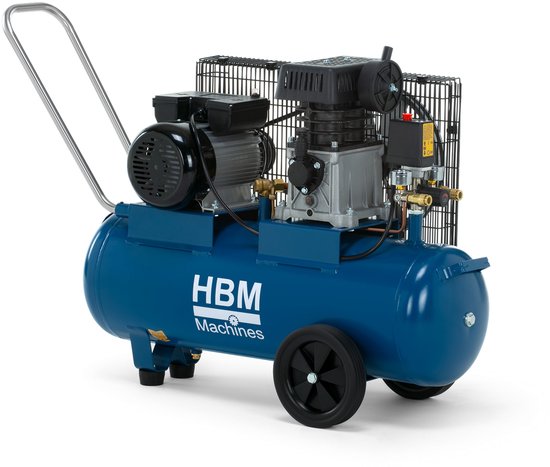 Snaaraangedreven compressor 50 liter — afbeelding 2