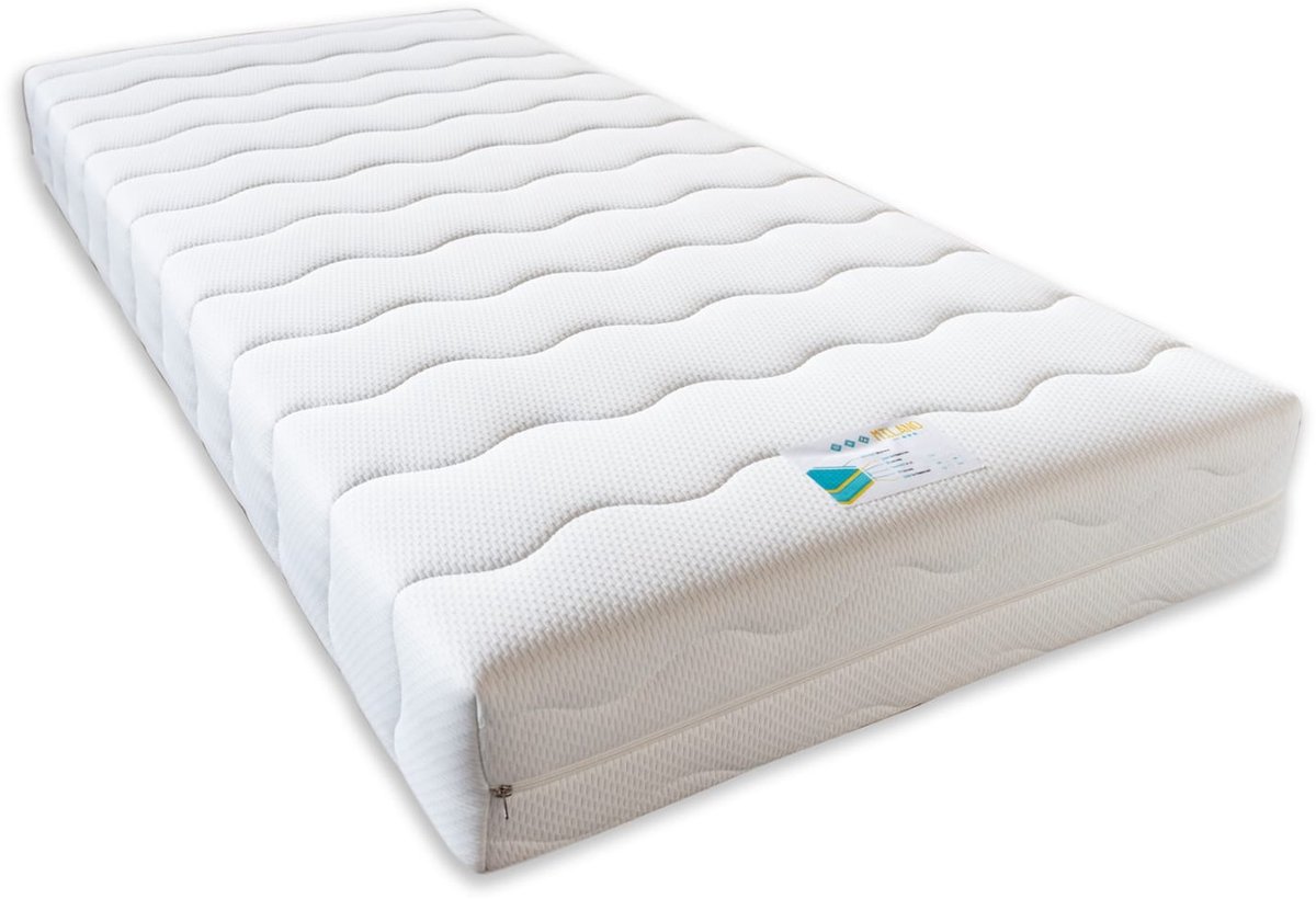 Golden Matrassen Zeeland Matras BreezeCore 300 - 90x200 - Koudschuim - 7-zone pocketvering - 25cm dik Wit