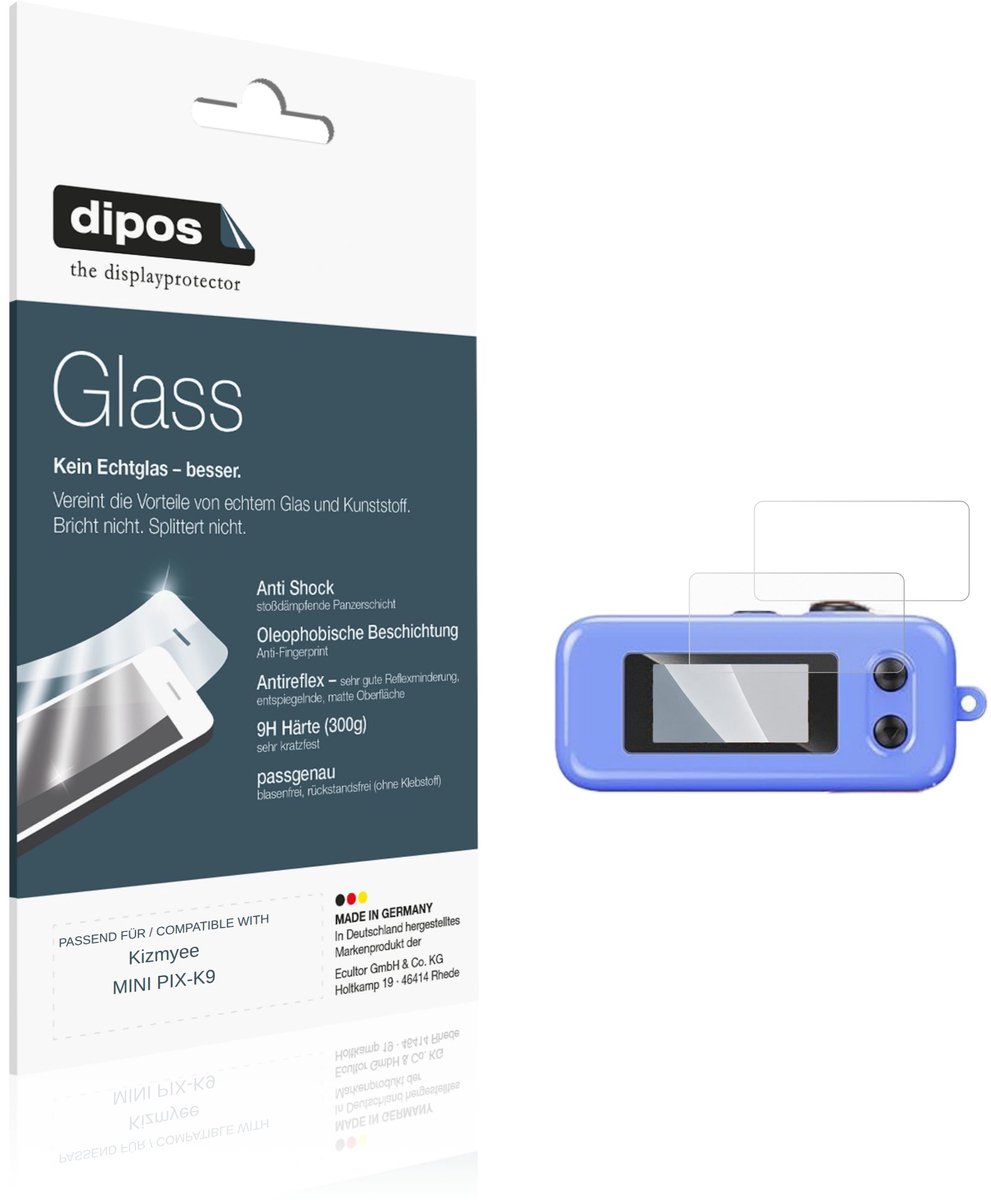 dipos – 2x Matte Pantserfolie geschikt voor Kizmyee MINI PIX-K9 | 9H Screenprotector