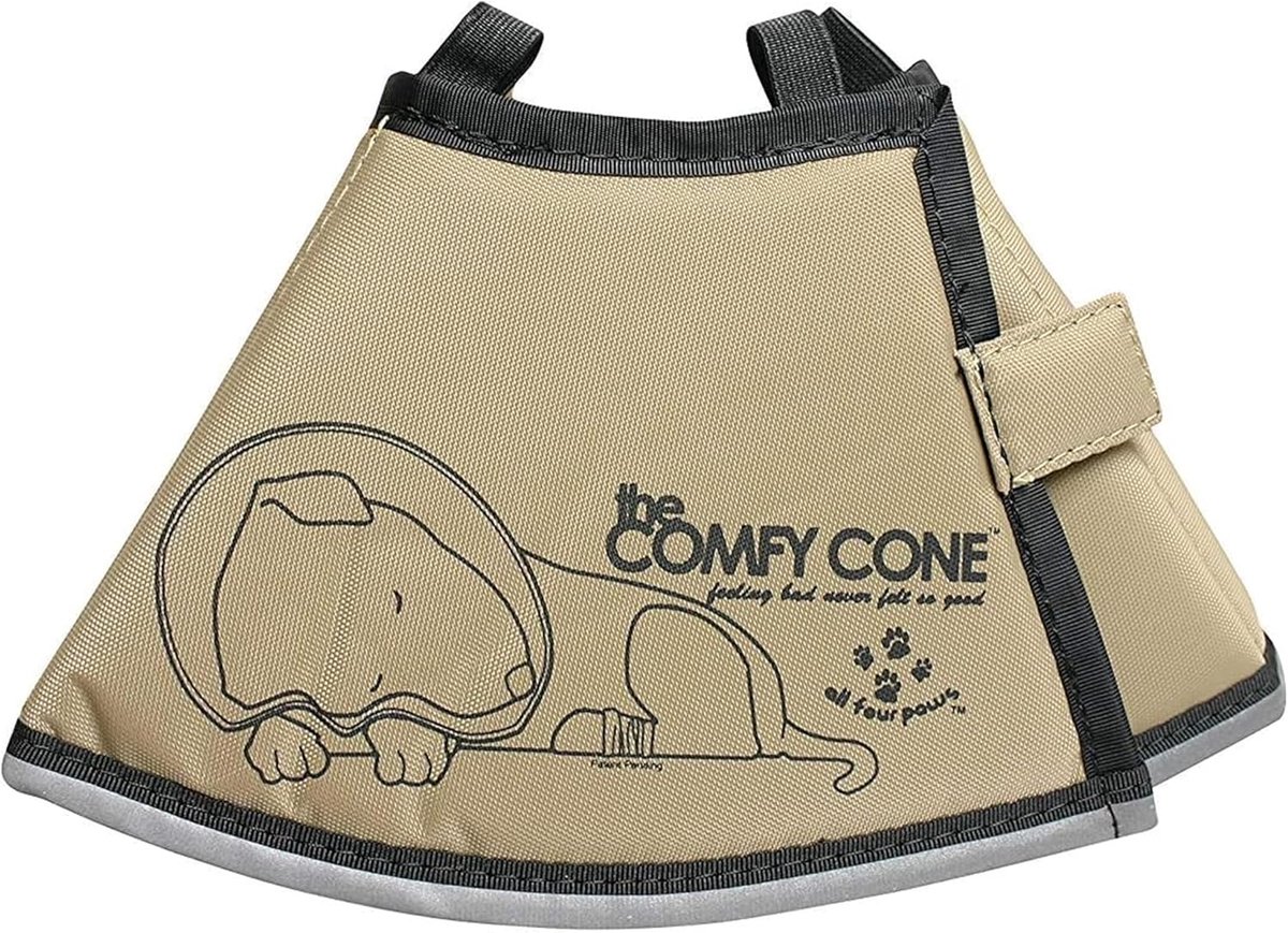 ALL FOR PAWS COMFY CONE Halsband Halsband voor honden en katten, bruin, S - ShopVlot