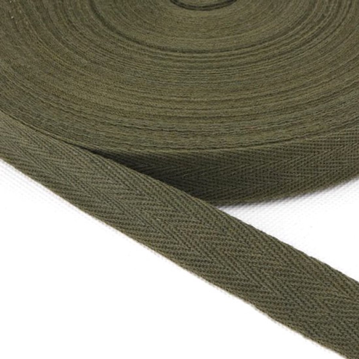 Vt products - Katoenen biasband - Keperband - Ideaal voor kleermakers - Legergroen