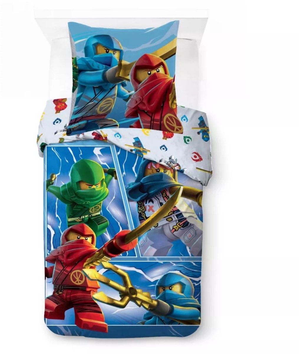 Lego dekbedovertrek Ninjago Warriors 140 x 200 cm - 70 x 90 cm - katoen