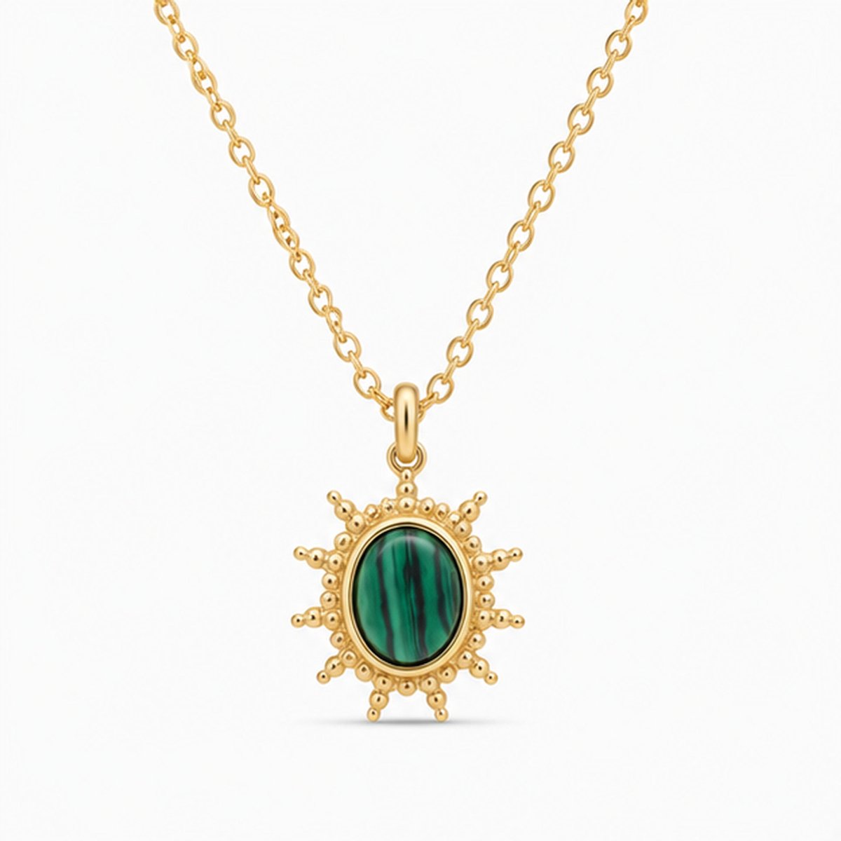 Deja Jewels - Dames ketting met hanger - Goudkleurig edelstaal